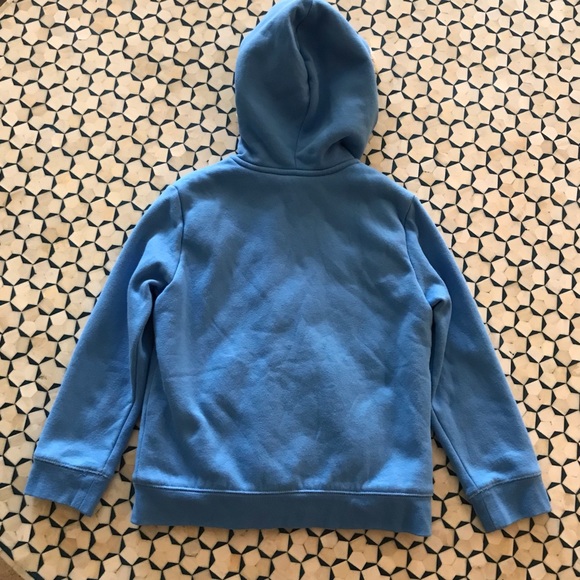 Lands’ End Blue Sherpa-Lined Hoodie size L (6x-7) - Picture 3 of 3